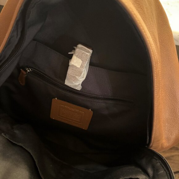 Tan and Black Coach Backpack - Picture 3 of 12